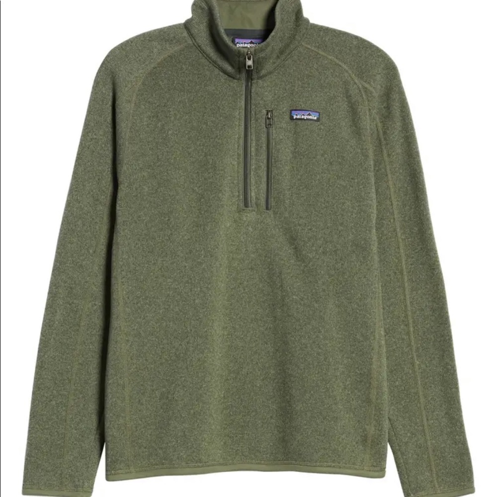 Army Green Patagonia pullover. Size Medium